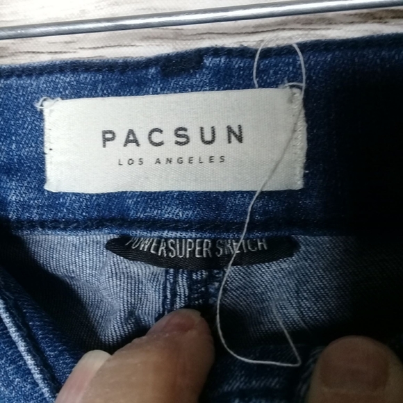 PacSun Jeggings High Rise Ankle Super Power Stretch Distressed Raw Hem Sz 24 - Picture 8 of 9